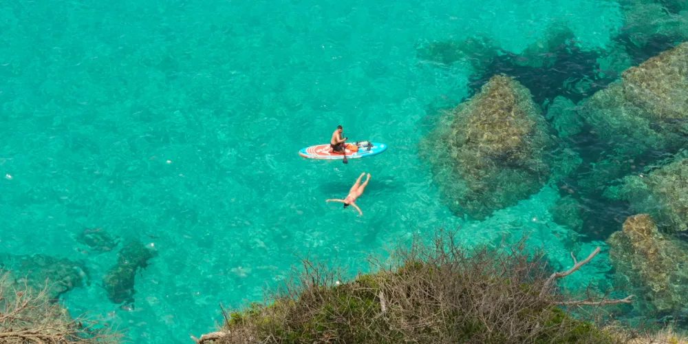 Aguas turquesas de Menorca