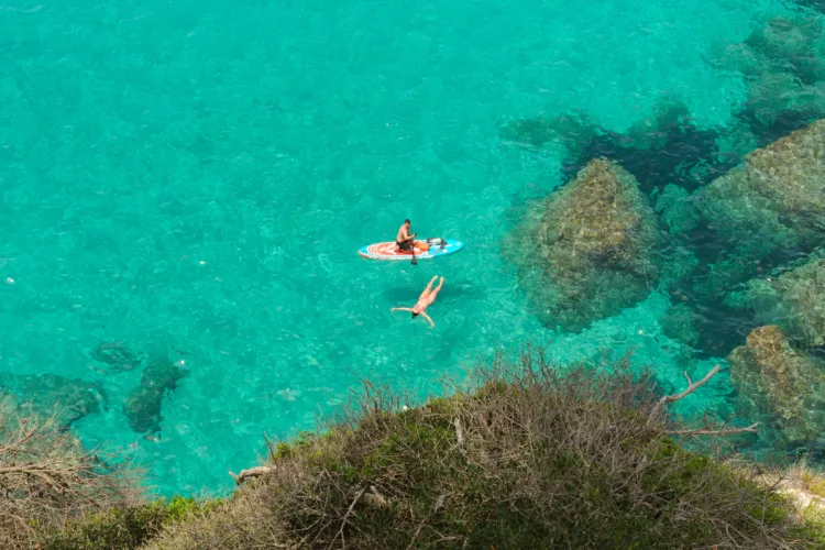 Aguas turquesas de Menorca